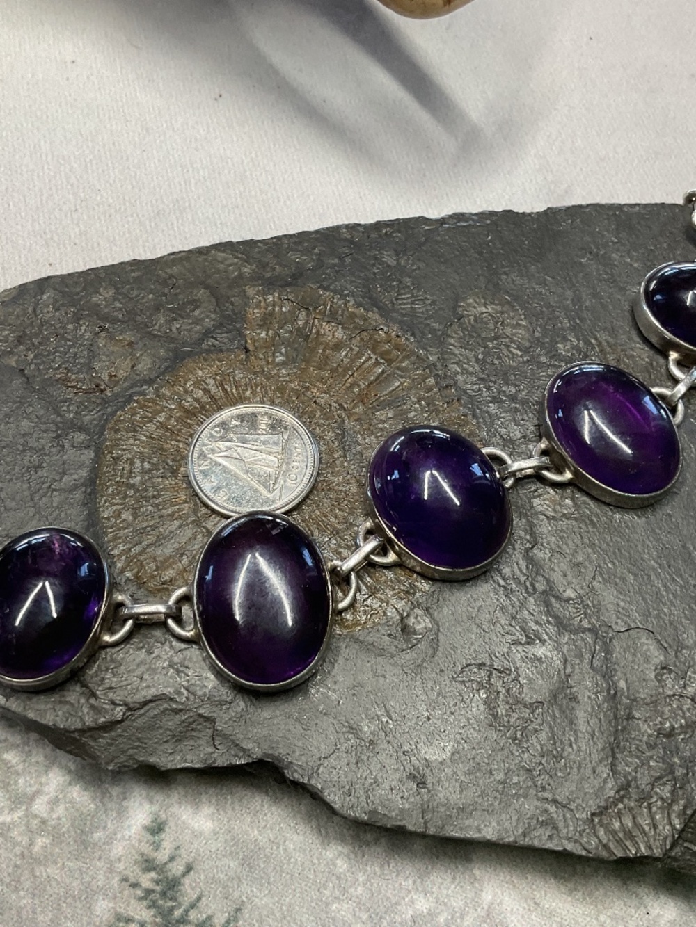 Amethyst .925 silver bracelet